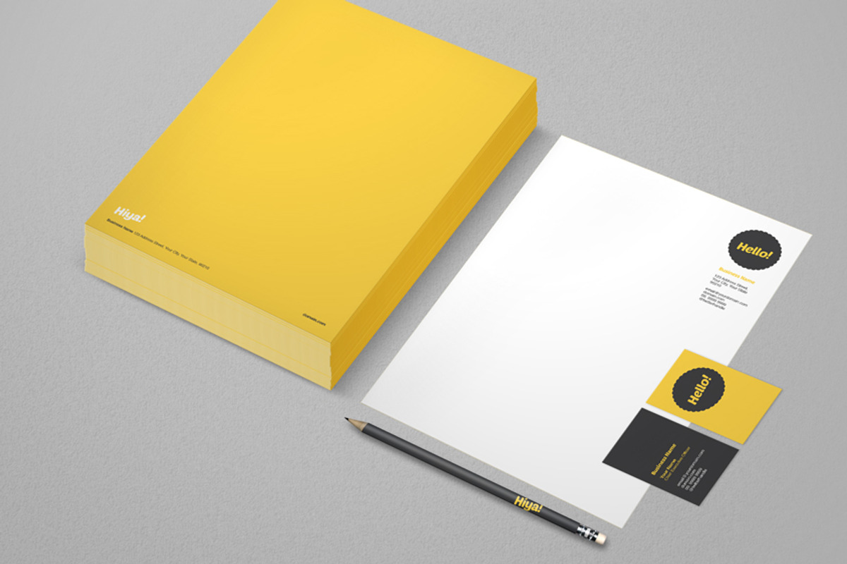 Hello There - Visual Identity System, a Stationery Template by Yes! Creative (Photo 3 of 5)