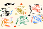 Hand-lettering Kit! Unique! Fonts!, a Font by Studio Funshop by Kelli (Thumbnail 7 of 8)