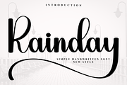 Rainday, a Script Font by InermediaSTUDIO (Thumbnail 1 of 7)