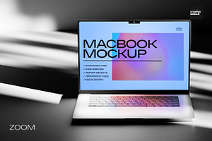 Macbook Pro Mockup Shadows Vol 01