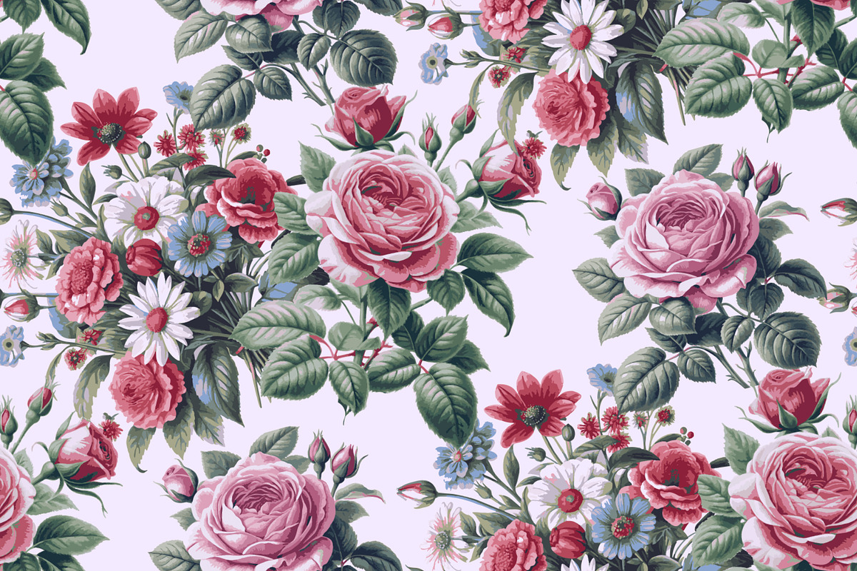 Roses. Victorian seamless pattern, a Pattern Graphic by Designs by Helen Trupak (Photo 2 of 3)