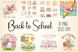 Back to School PNG Bundle, an Illustration by Daily.Designs