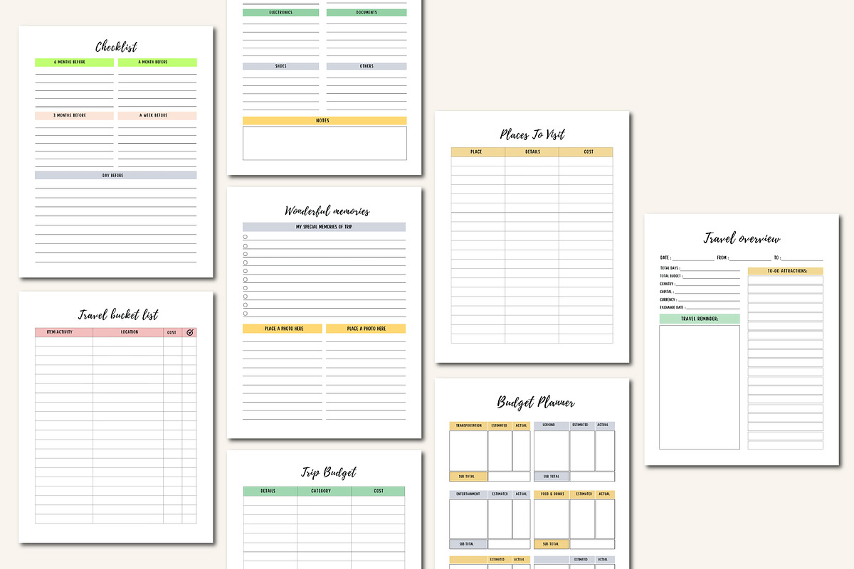 My Travel Journal, a Stationery Template by Designmela01 (Photo 6 of 10)