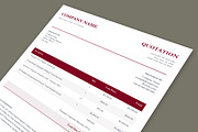 Quotation Invoice Template, a Stationery Template by Anjum Ilyas (Thumbnail 3 of 4)
