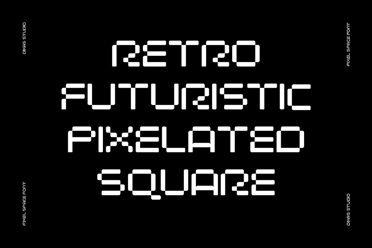 Pixel Space, a Sans Serif Font by Dikas Studio (Photo 5 of 9)