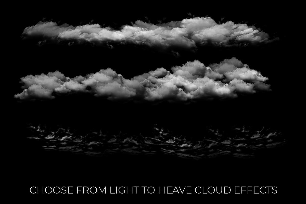 40 Cloud Brushes for Photoshop, a Brush Add-On by Dene Studios (Photo 13 of 13)