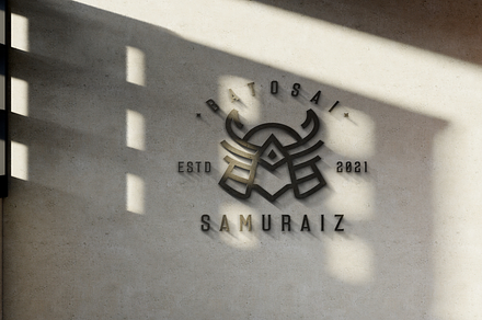 Wall  Logo Mockup Design, an Advertising Mockup by ModalTampang