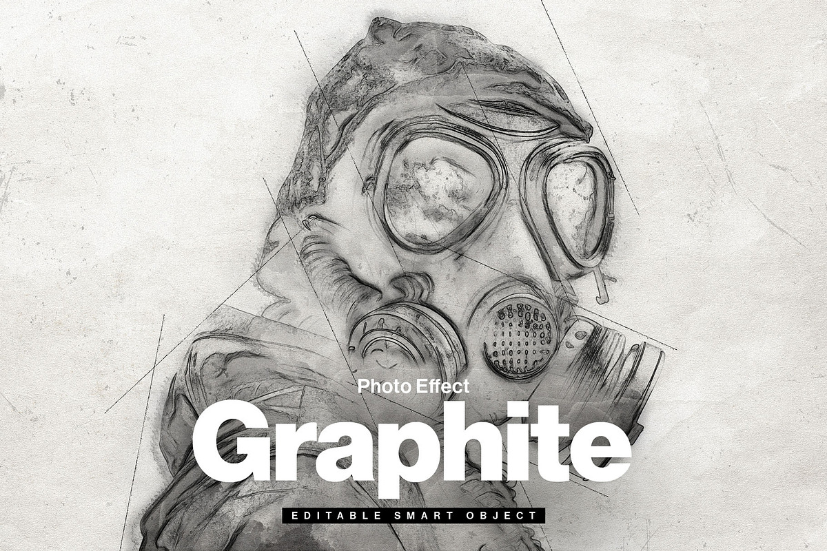 Graphite Pencil Sketch Photo Effect, a Layer Style Add-On by ...