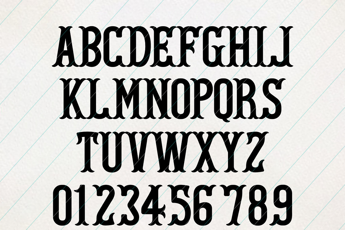 Fishtail Monogram font, a Handwritten Font by Mini_World (Photo 3 of 4)