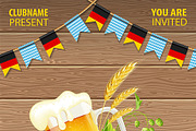 Oktoberfest Beer Festival Party Post, a Food Illustration by TAlex (Thumbnail 6 of 6)