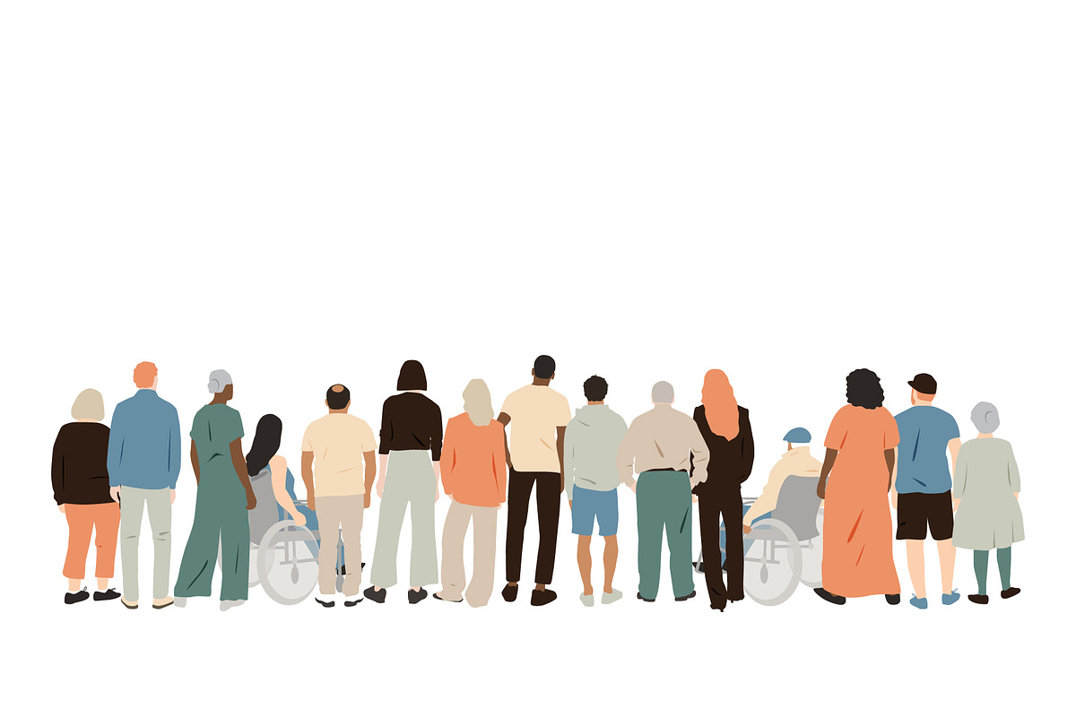 Group of people set. Diversity, a Person Illustration by Stafeeva (Photo 2 of 4)