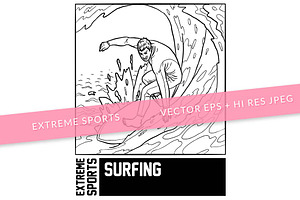 Extreme Surfing Coloring