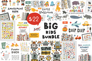 BIG KIDS BUNDLE - Graphic & Patterns