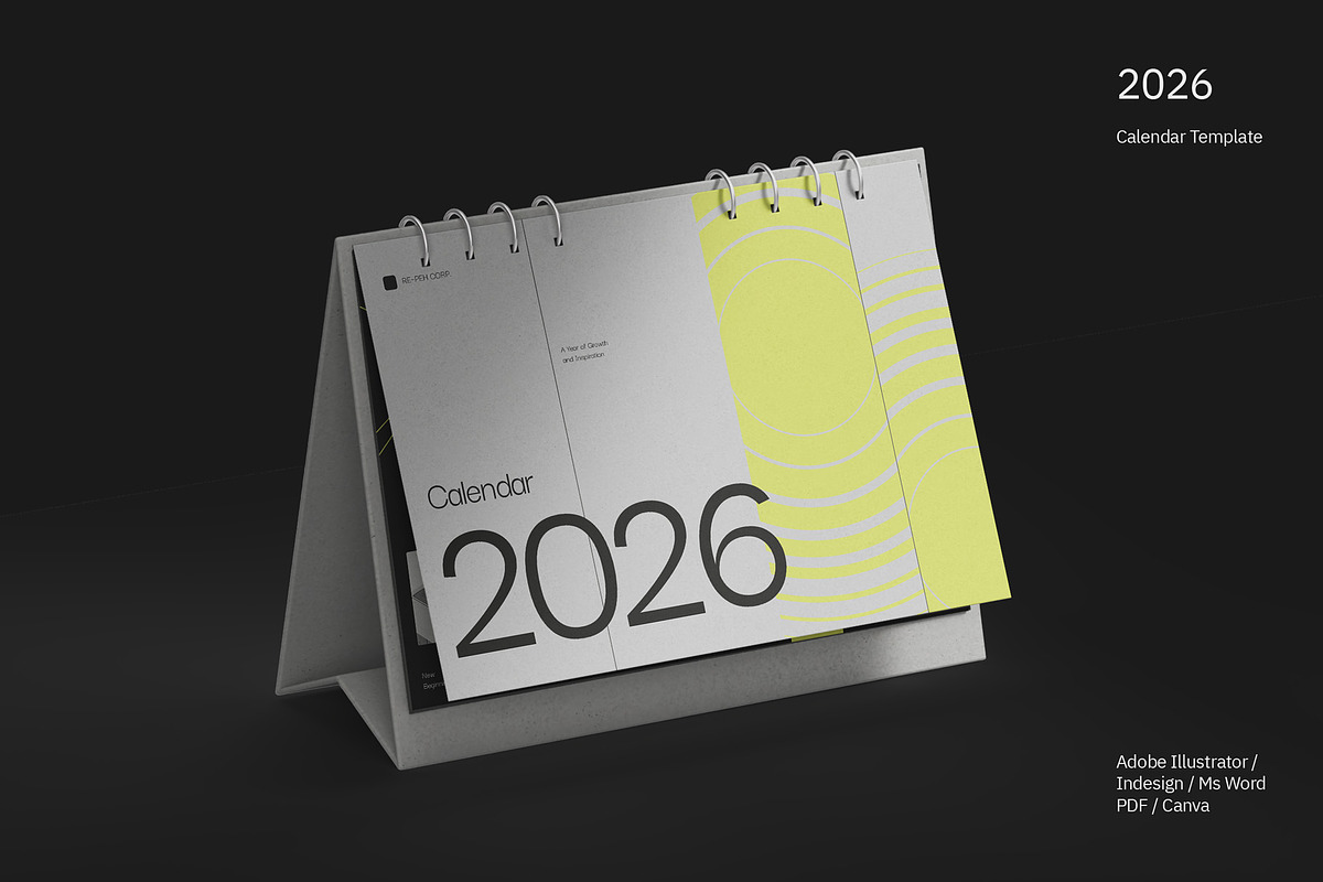 2026 Desk Calendar - Repeh