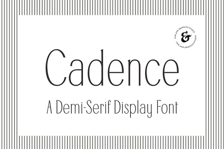 Cadence Demi-Serif Display Font