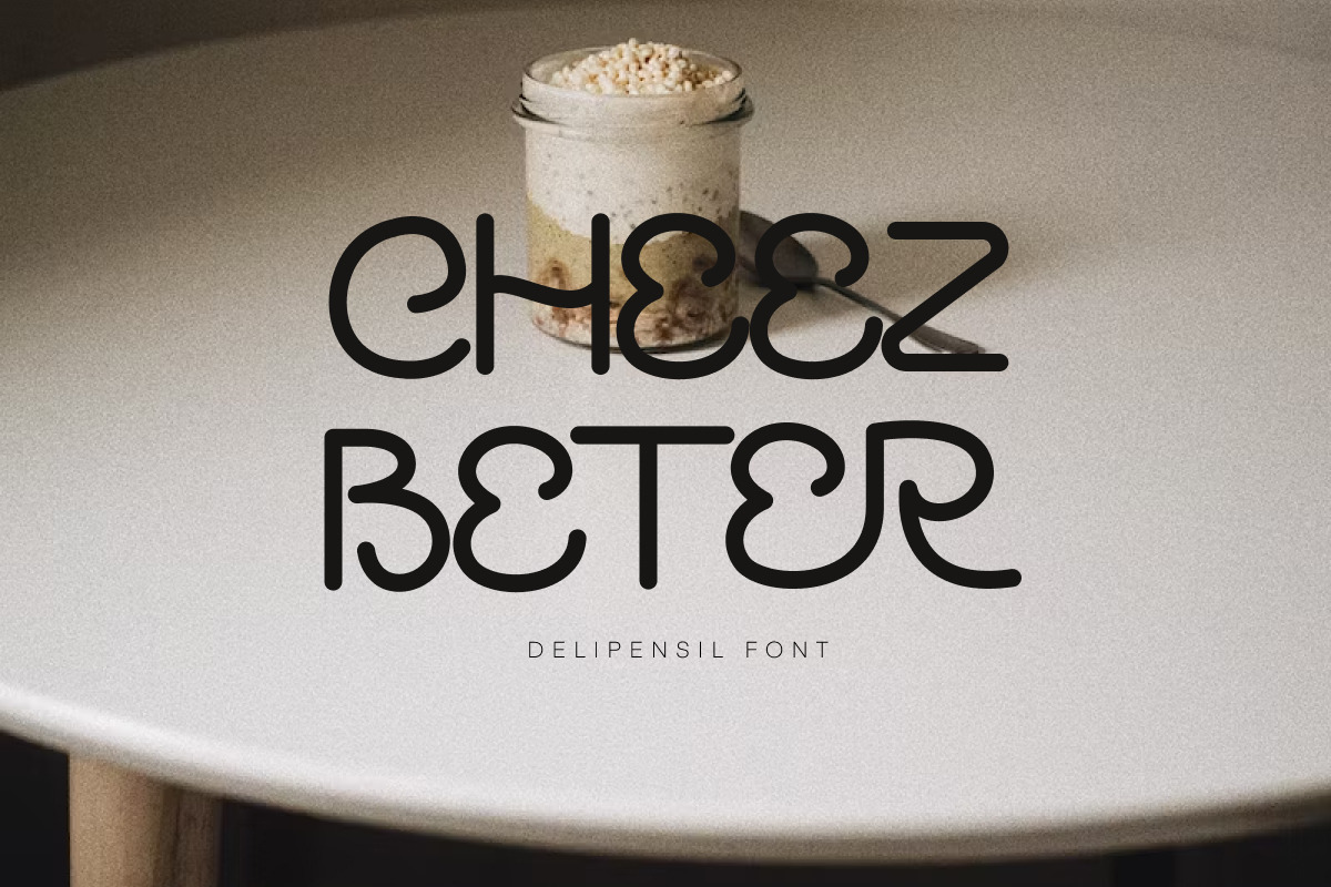 Cheezy - Rounded Modern Typeface, a Sans Serif Font by delipensil (Photo 2 of 11)