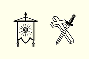 Secret Society Vector Elements, an Illustration by Claw Creative Co. (Thumbnail 2 of 4)
