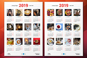Calendar Poster 2019, a Stationery Template by AntartStock (Thumbnail 2 of 4)
