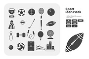 Sports Equipment Icon Set, a Solid Icon by erifqizeicon (Thumbnail 2 of 3)