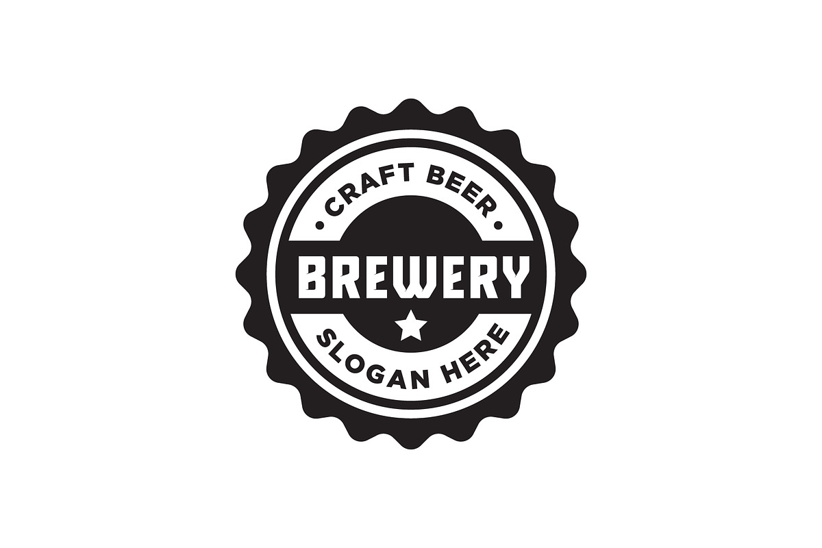 Craft Beer Brewery Wine Bar Logo, a Branding & Logo Template by funpixel