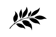 Botanical Leaf Silhouette Bundle, an Illustration by yasushie (Thumbnail 19 of 51)