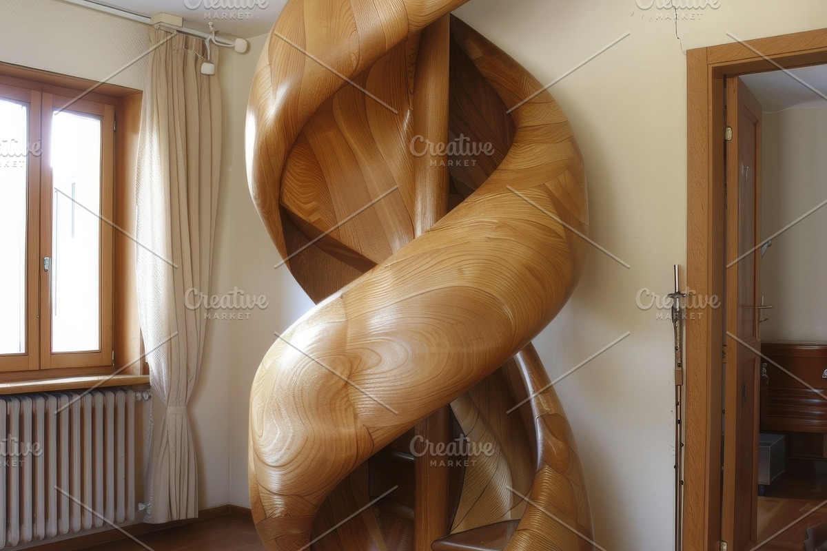 69 Spiral wooden staircases, an Architecture Photo by Handmadefont (Photo 42 of 73)