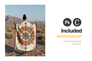 Woven Blanket Mockup Held-Up, a Mockup by Mockups Studio (Thumbnail 6 of 9)