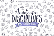 Academic Disciplines Education Icons, an Outline Icon by Good Stuff No Nonsense (Thumbnail 1 of 5)