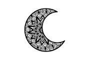 Mandala Crescent Moon Bundle, an Illustration by Designs_River (Thumbnail 31 of 31)