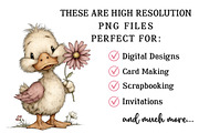 Whimsical Spring Duck Clipart, an Illustration by OK Design (Thumbnail 4 of 6)