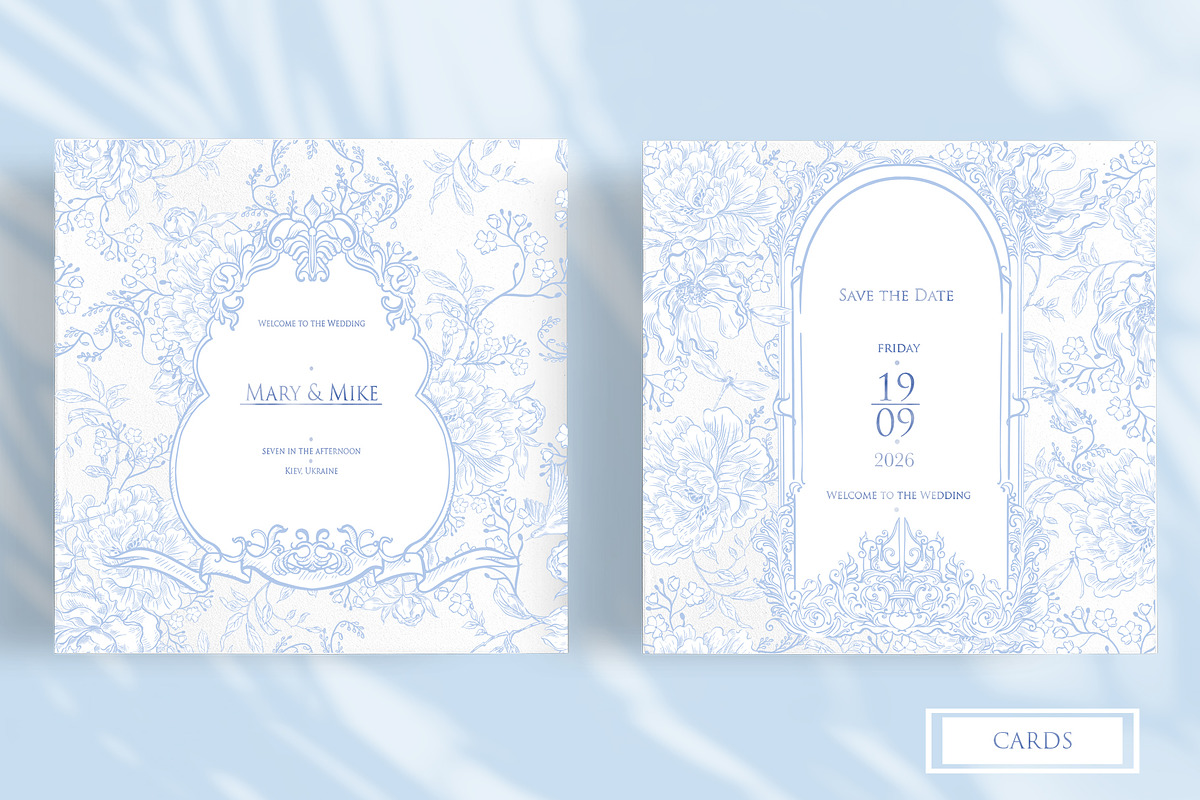 TOILE DE JOUY BLUE & BLACK, an Object Graphic by Knopazyzy (Photo 9 of 19)