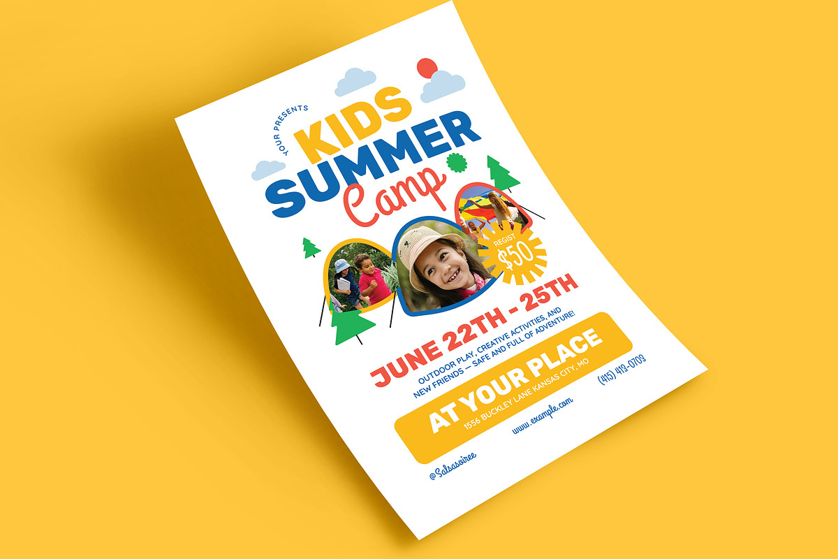 Kids Summer Camp Event Flyer, a Flyer Template by Guuver (Photo 3 of 3)