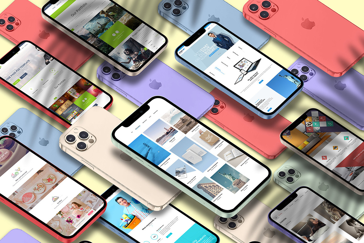 3D iPhone Presentation Mock-Up Bun 2, an iPhone Mockup by Graphicsworld125 (Photo 5 of 15)