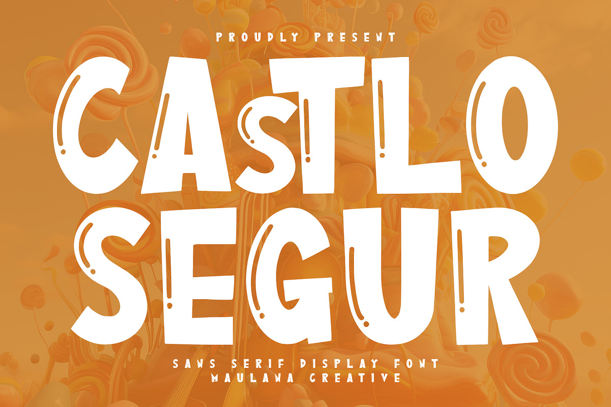 Castlo Segur Sans Serif Display Font, a Sans Serif Font by Maulana Creative (Photo 1 of 7)