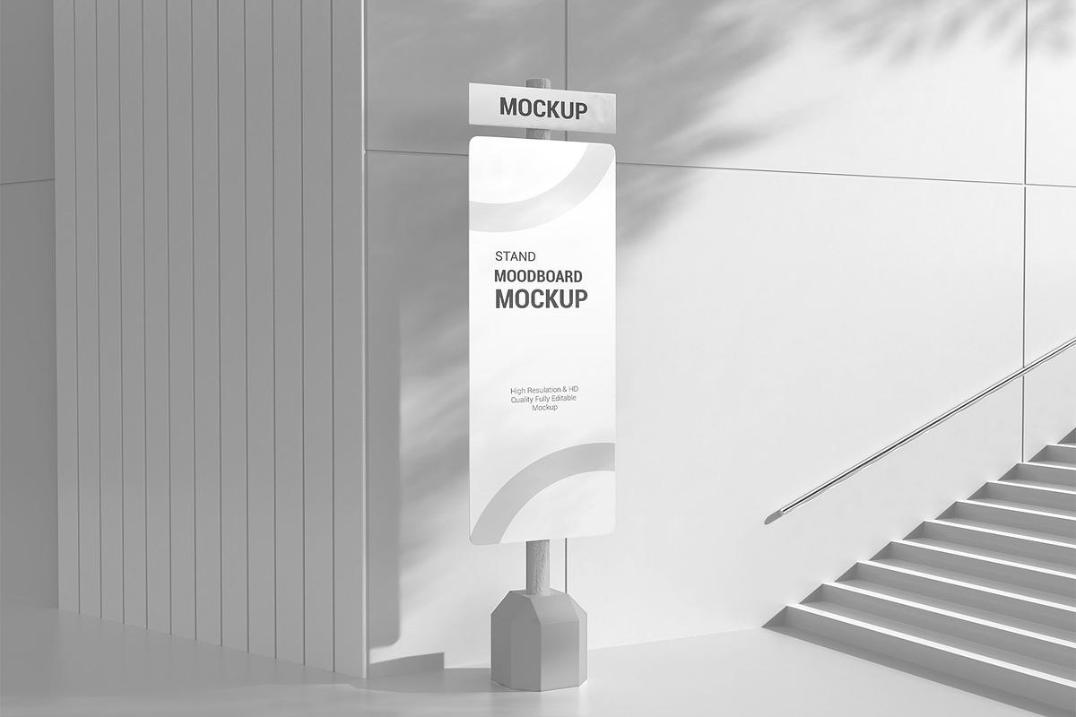 Stand Moodboard Mockup, a Product Mockup by graphypix (Photo 3 of 4)