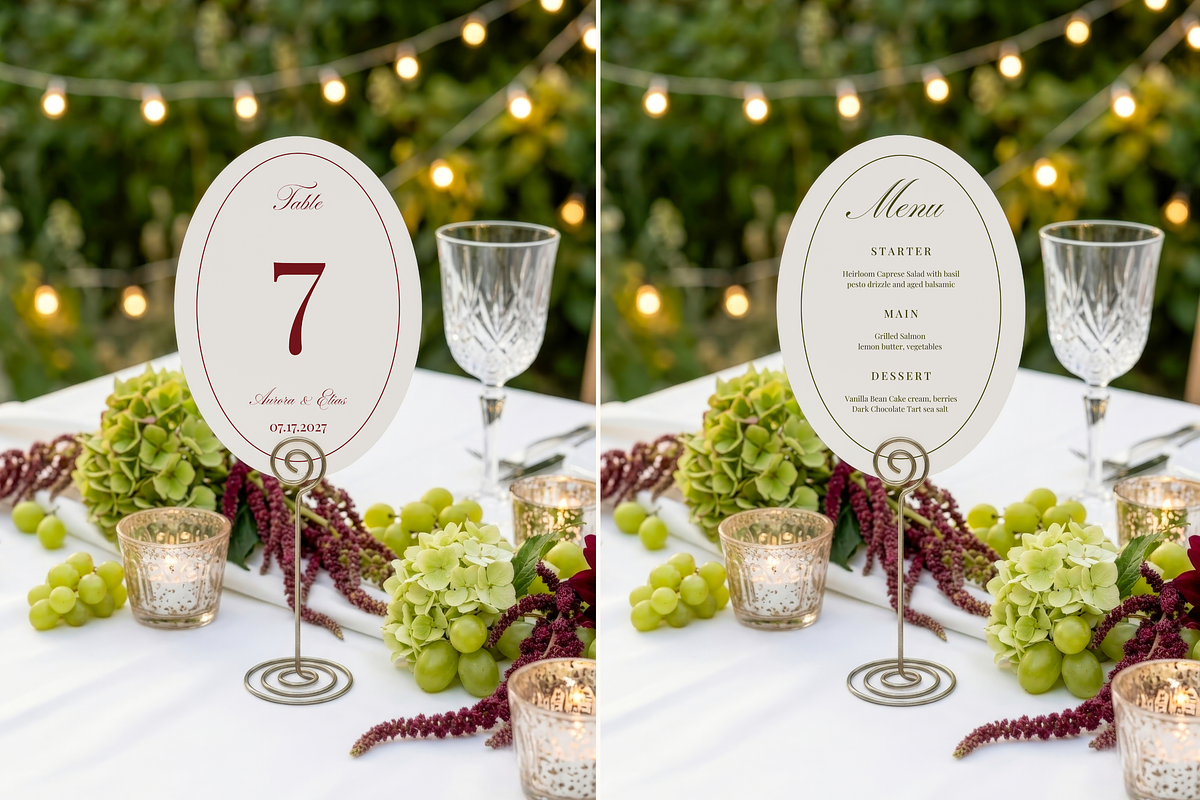 5x7 Oval Table Number Card Mockup, an Advertising Mockup by Serenefeeling (Photo 2 of 8)
