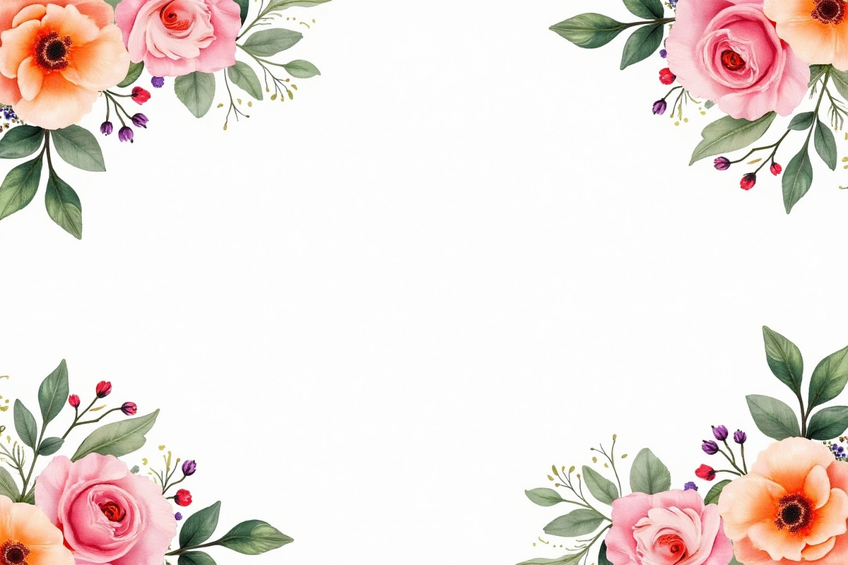 Elegant Floral Corner Frame Clipart, an Illustration by BIPLOB EXPERT (Photo 9 of 14)