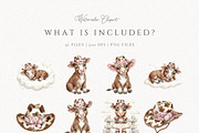 Hareford Cowgirl Cow Western Baby, an Animal Illustration by Invite to Clipart (Thumbnail 3 of 7)