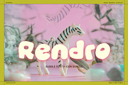 Rendro Bubble Display Font + Icons, a Sans Serif Font by Side X Side Studio (Thumbnail 1 of 7)