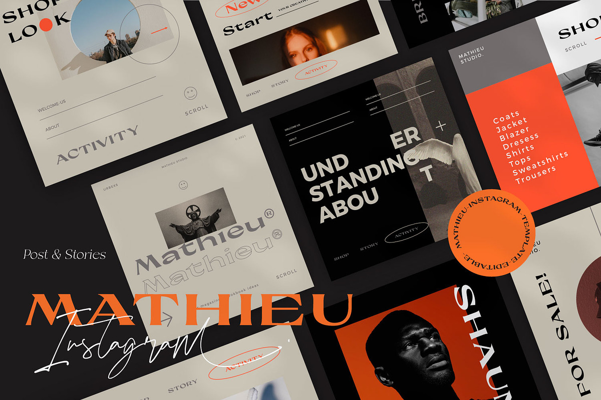 Mathieu - New Hype Social Media Kit, a Social Media Template by Dirtytemp Studio (Photo 2 of 15)