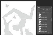 Yoga Girl with Cat & Dog Collage, a Templates & Theme by AIW SOLUTIONS (Thumbnail 5 of 5)