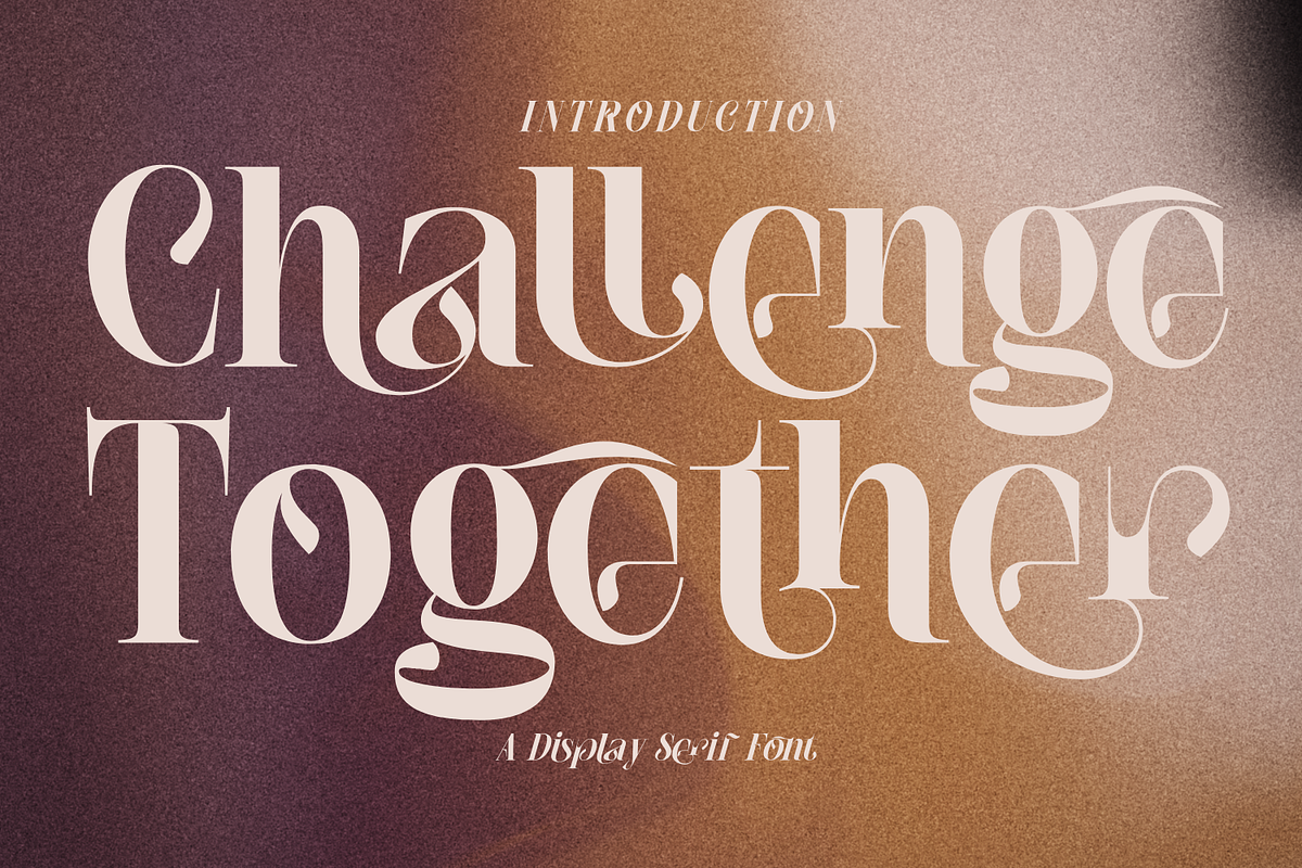 Challenge Together Font, a Serif Font by 177Studio (Photo 1 of 7)