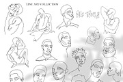 BLACK MALE BEAUTY MODERN LINE ART, a Texture Illustration by ArtOLB (Thumbnail 5 of 10)