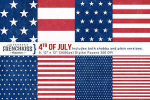 4th of July Digital Papers