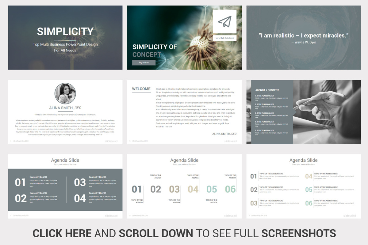 Simplicity Best PowerPoint Template, a Presentation Template by SlideSalad (Photo 5 of 39)