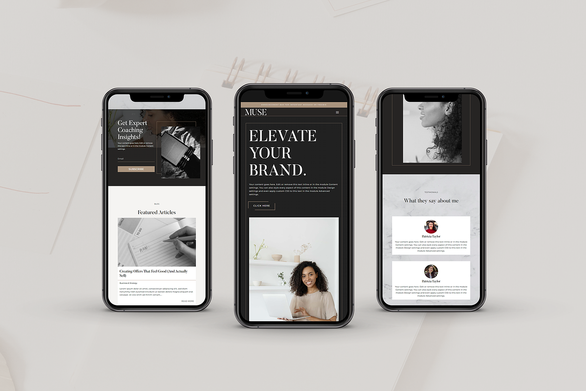 MUSE - Coach WordPress DIVI Theme, a WordPress Template by Studio Marmotte (Photo 3 of 7)