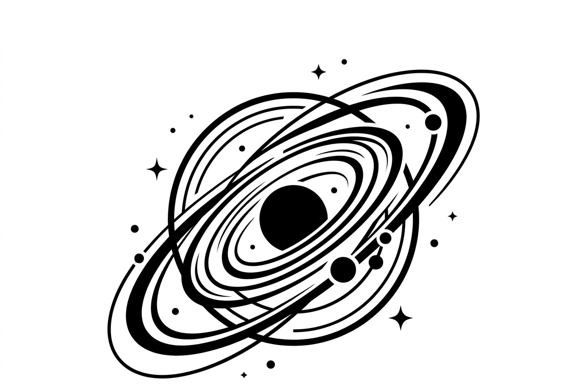60 Planet Orbit Abstract Silhouette, an Empty State Illustration by Amazin_art (Photo 30 of 35)