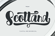 Scotland, a Script Font by Gatype (Thumbnail 1 of 10)
