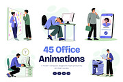 Animated Office Illustration Art Set, a Person Illustration by Brickclay (Thumbnail 1 of 5)