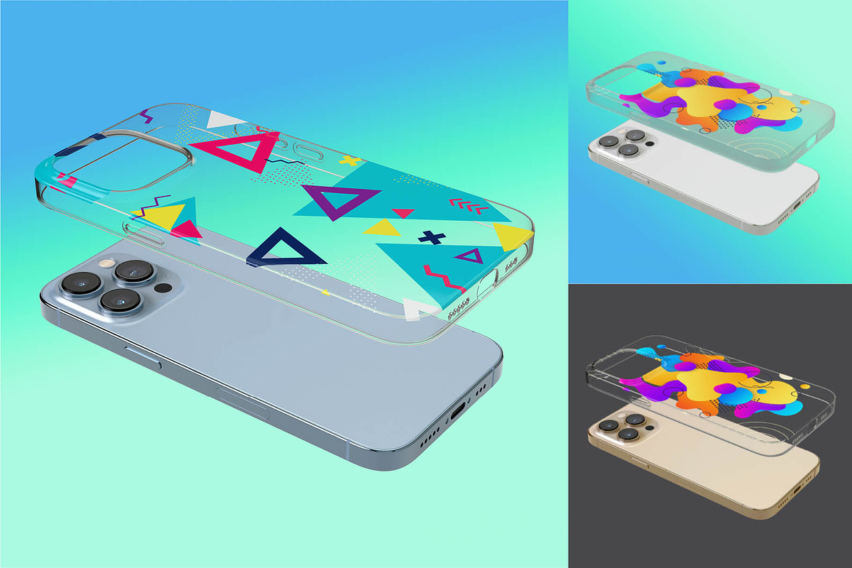 iPhone 13 pro clear/frosted case, an iPhone Mockup by Colatudo Store (Photo 5 of 9)